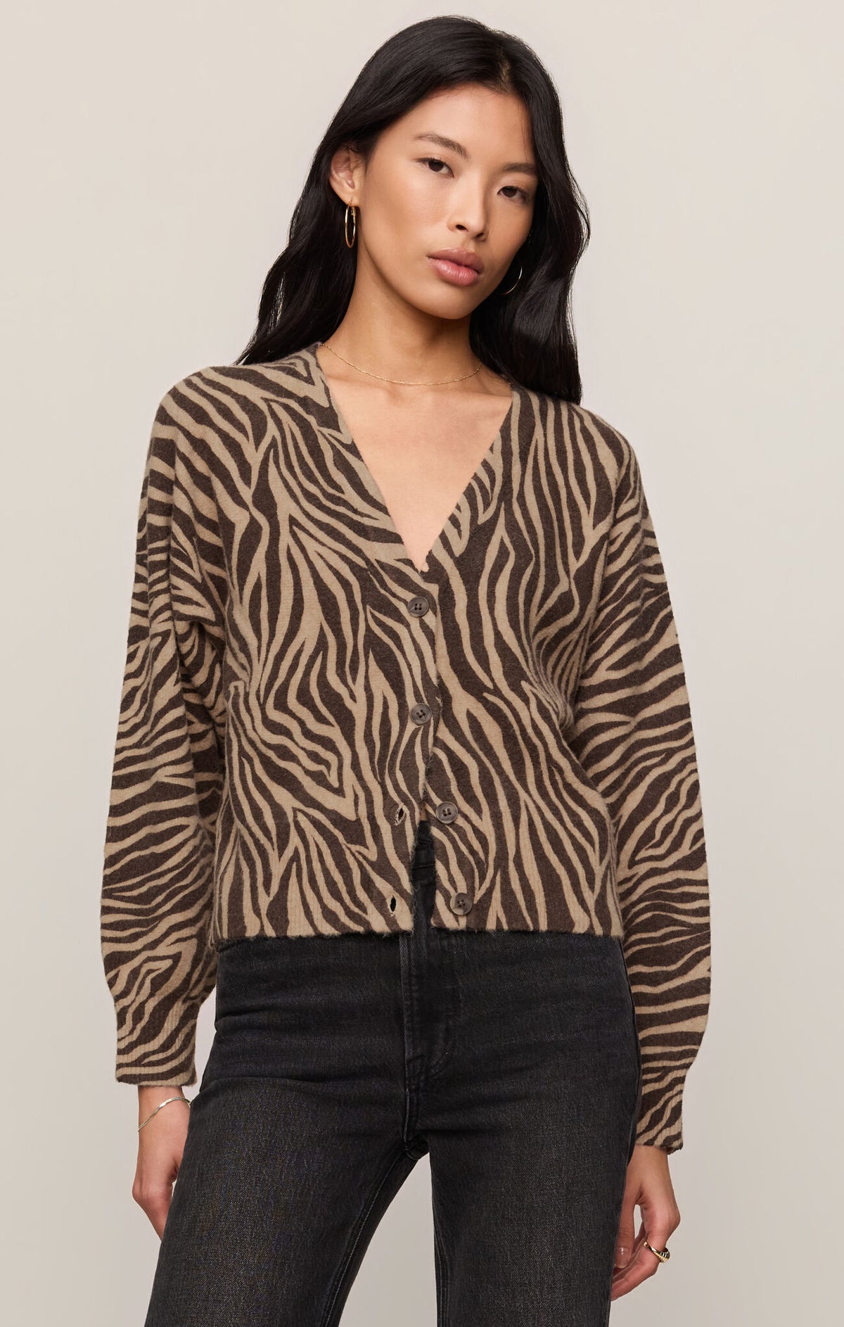 Z Supply All The Wild Cardigan- Dark Chocolate