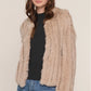 Rosa Fur Jacket- Wheat