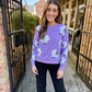 Mardi Gras Boot Sweatshirt