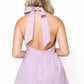Queen Rhinestone Tank Dress- Lavender