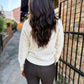 Britney Textured Sweater- Cream