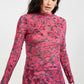 Velvet Rebellion Mock Neck- Fuchsia