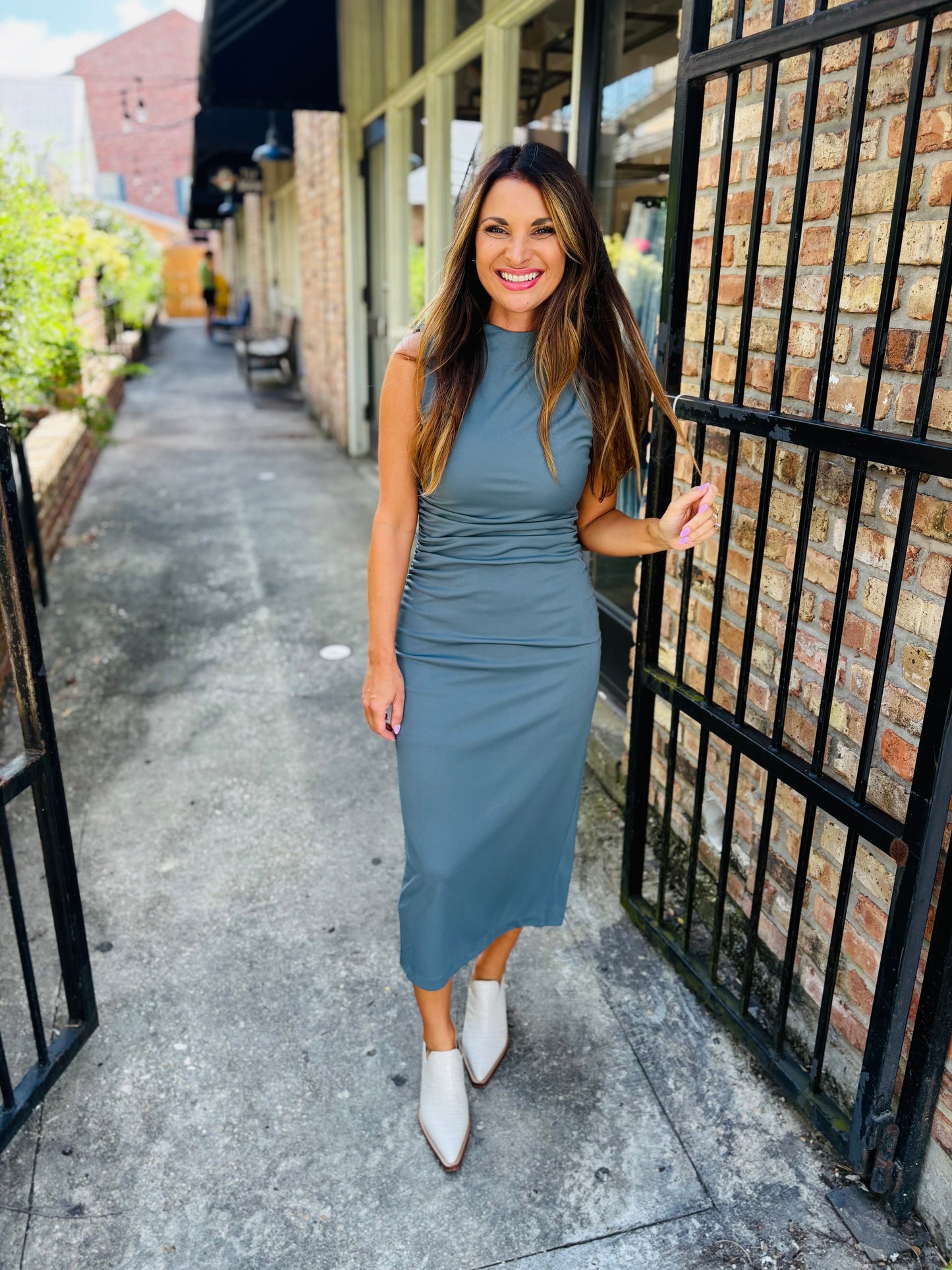 Mo Dress- Cloud Grey