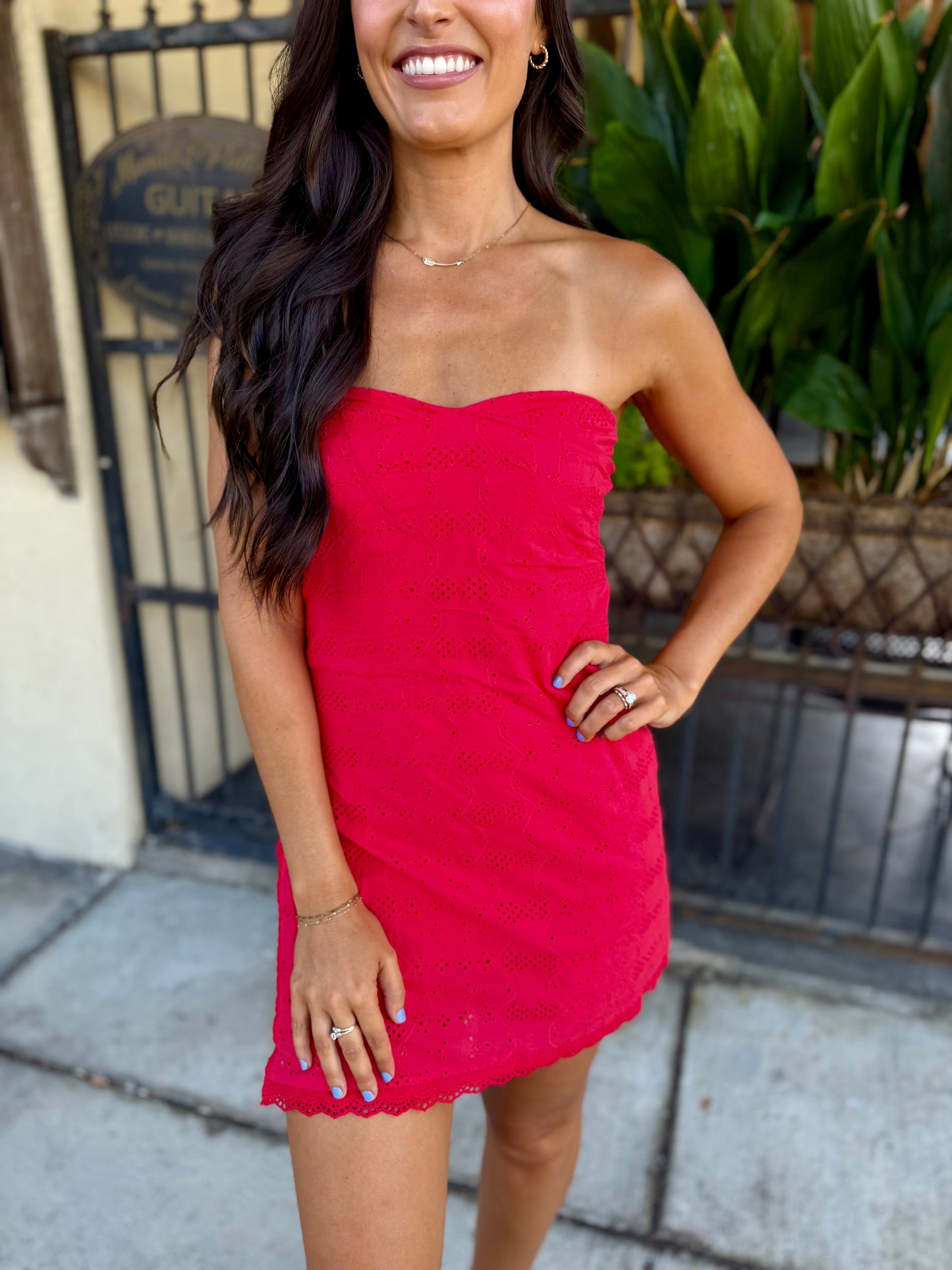 Briony Romper- Scarlet Red