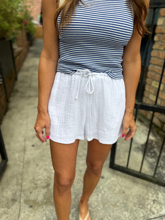Z Supply Daylight Airy Shorts- White