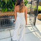 Past Midnight Tube Jumpsuit- Cream