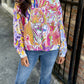 Rainbow Multi Abstract Tiger Sweatshirt