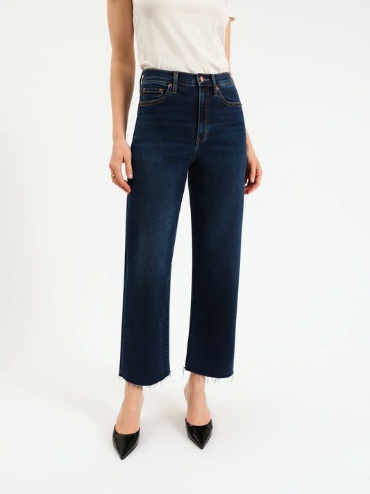 Pleaser High Rise Wide Ankle Denim- Magic Hour