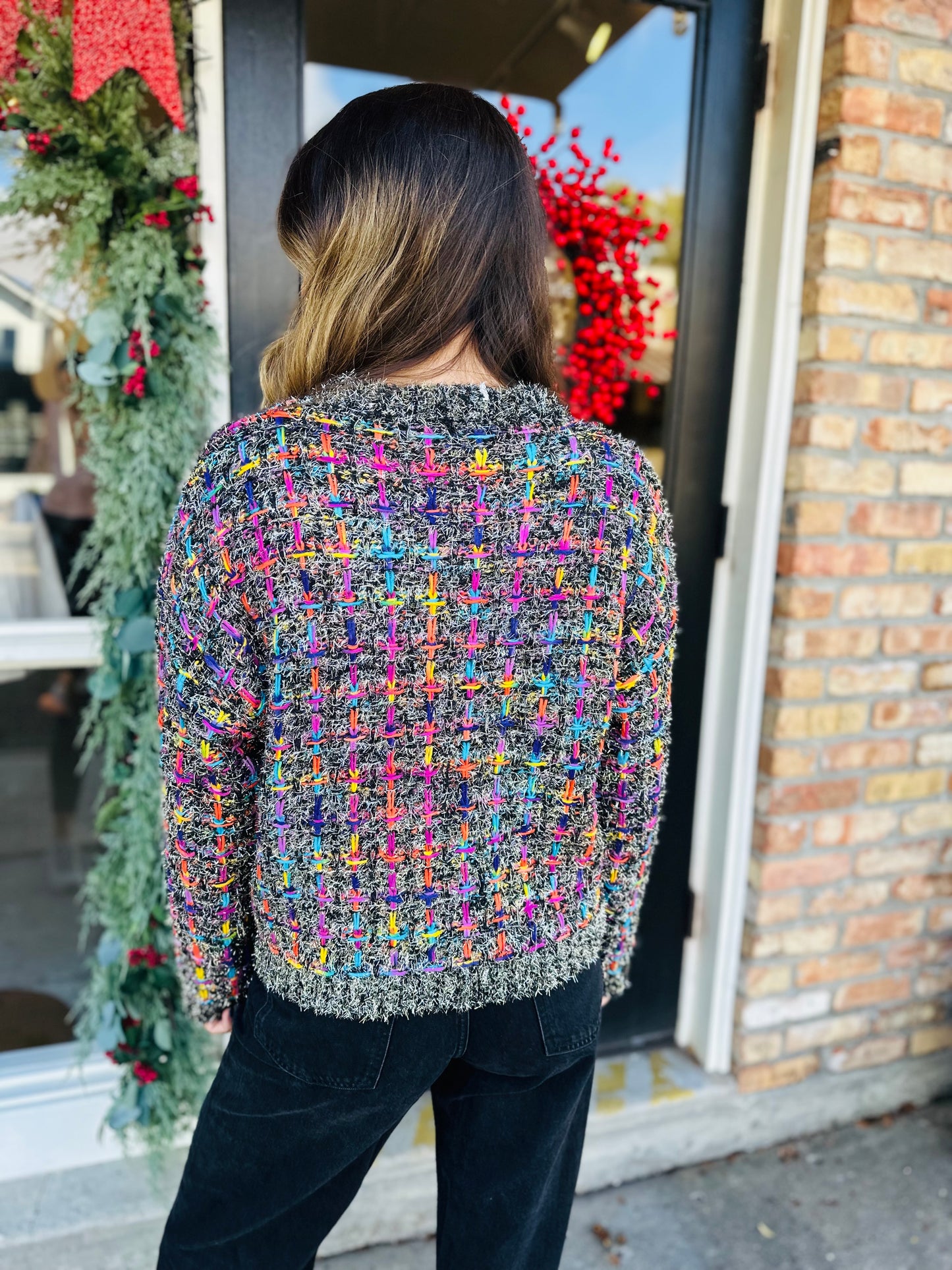 Mallard Holiday Sweater- Black