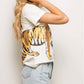 Tiger Wrap Around Tee- White