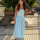 Z Supply Bayside Striped Maxi Dress- Green