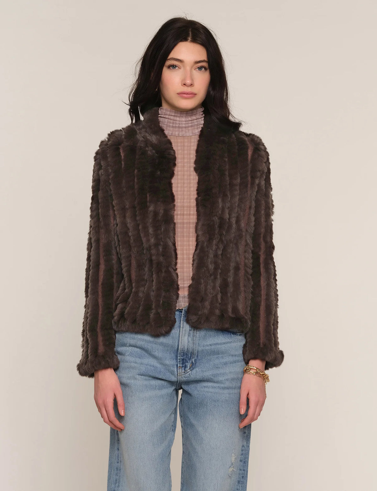 Rosa Fur Jacket- Bittersweet