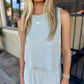 Z Supply Sloane Rib Tank- Aqua Cloud