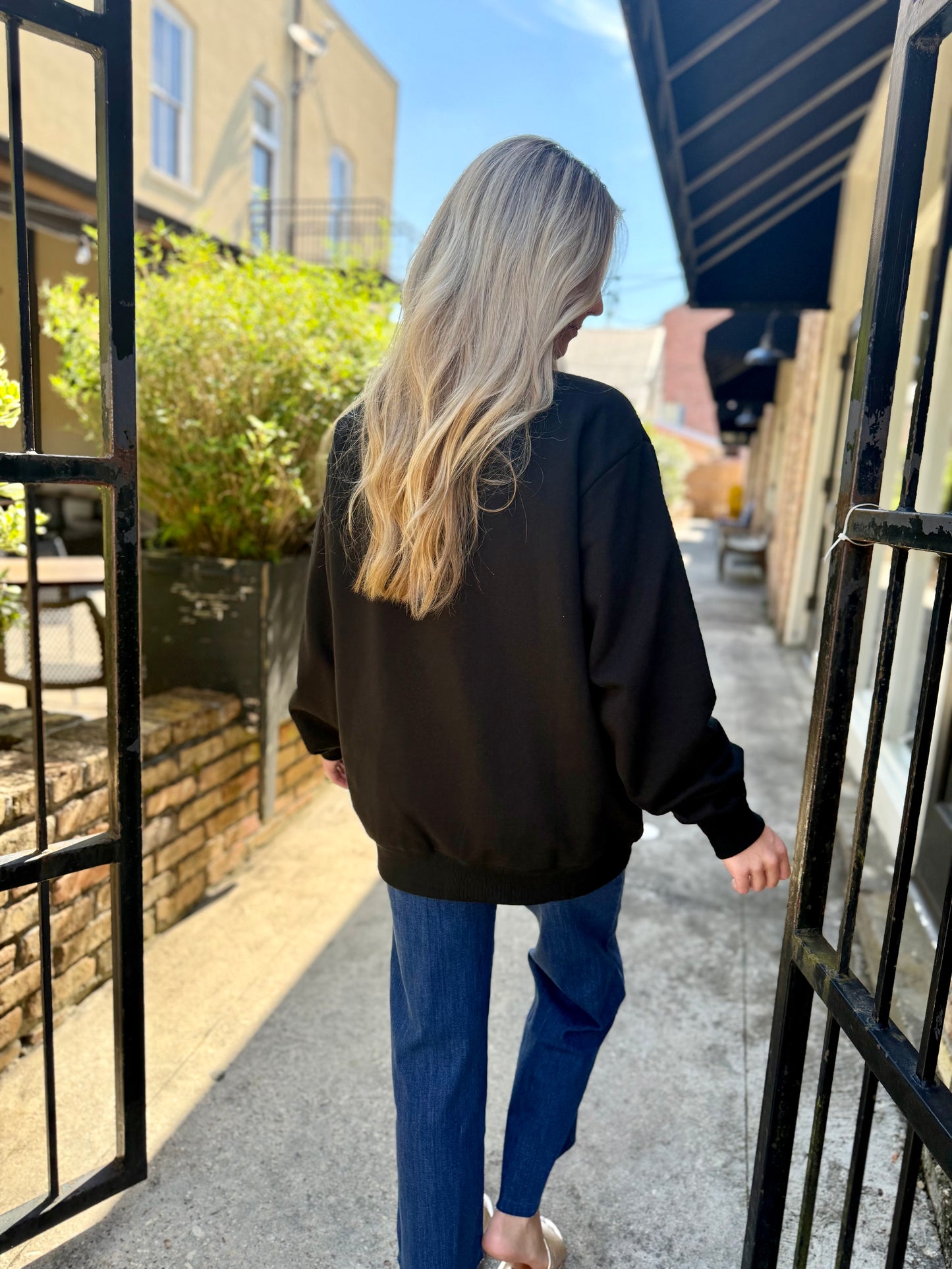 NOLA Mockneck Sweater- Black