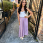 Sunburst Pleated Skirt- Lilac