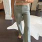 Maya (Sea Star Teal) HR Wide Leg Denim