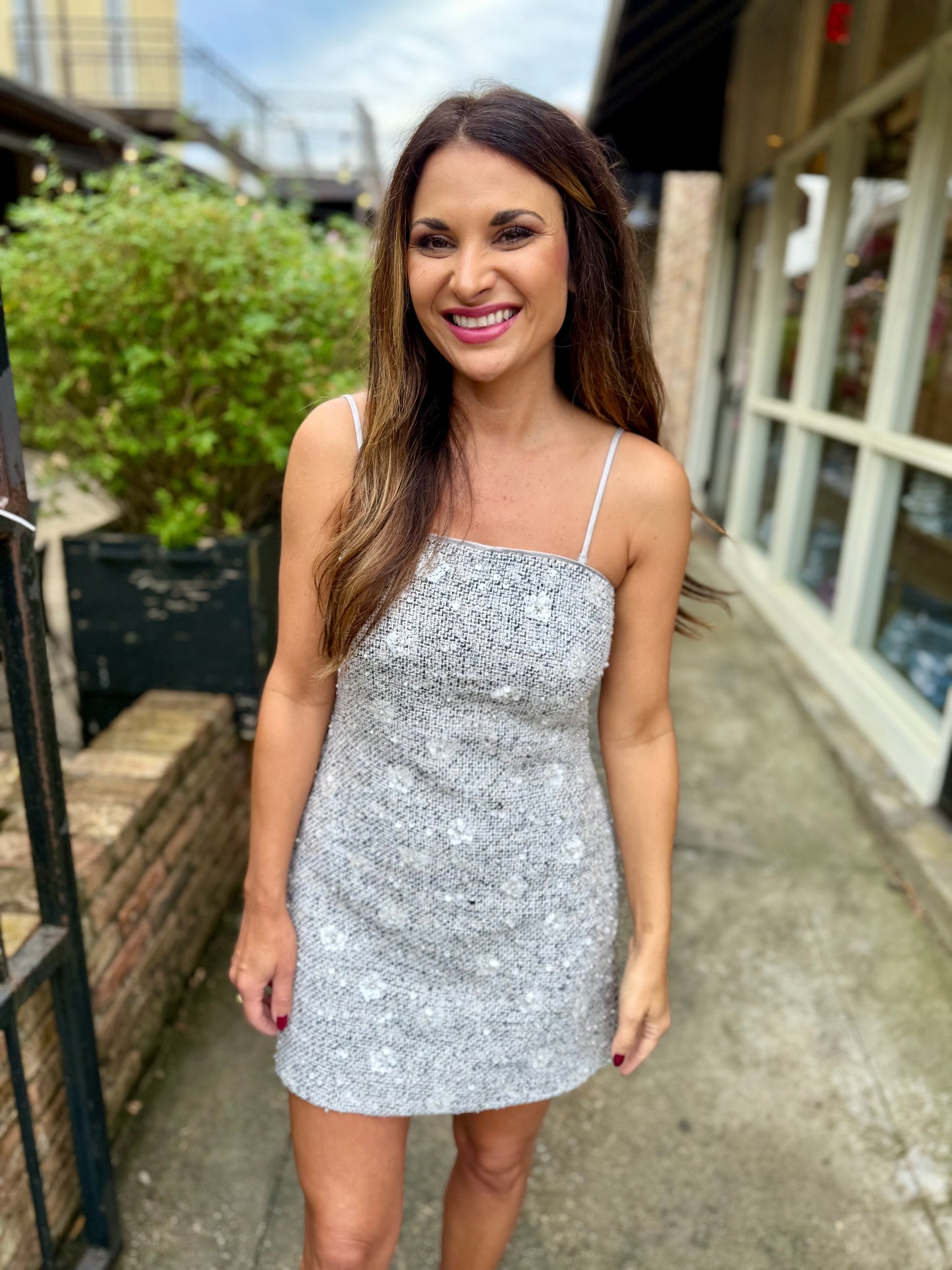 Maureen Mini Dress- Grey