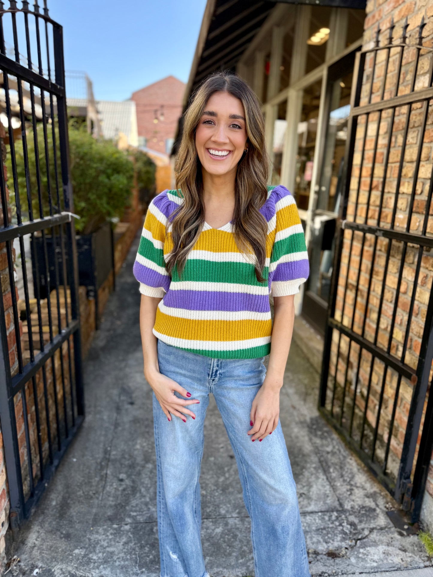 Parade Puff MG Stripe Top