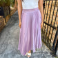 Sunburst Pleated Skirt- Lilac
