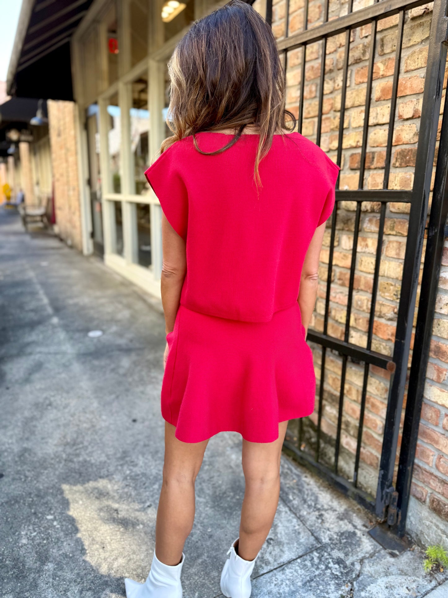 Meghan 2 PC Set- Red