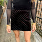 Cindi Studded Skort- Black