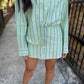 Pin Stripe 2 PC Set- Green