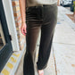 Ashley Velvet Pants- Olive