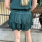 Mandy Layered Skort- Teal Blue