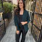 Luna Blazer- Forest Green