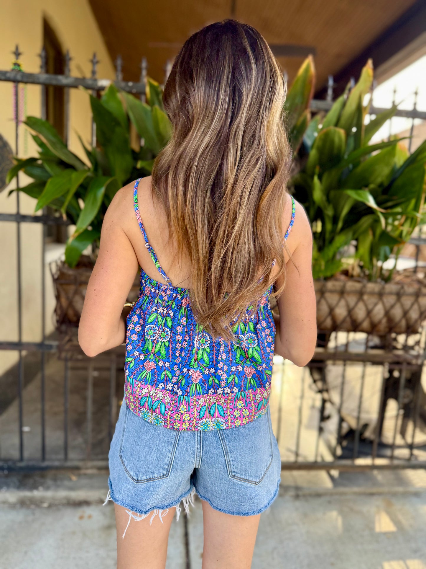 Emily Tank Top- Blue