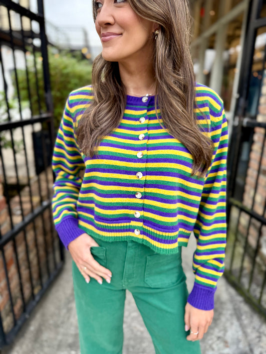 St. Charles Stripe MG Cardigan