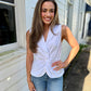 Sara Linen Top- White
