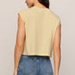 Z Supply Flex Sleeveless Tee- Lemon Chiffon