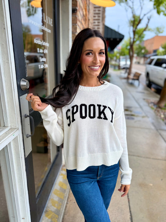 Z Supply Spooky Sweater- Sandstone