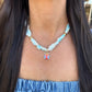 Scarf Necklace- Blue/Guardian Angel