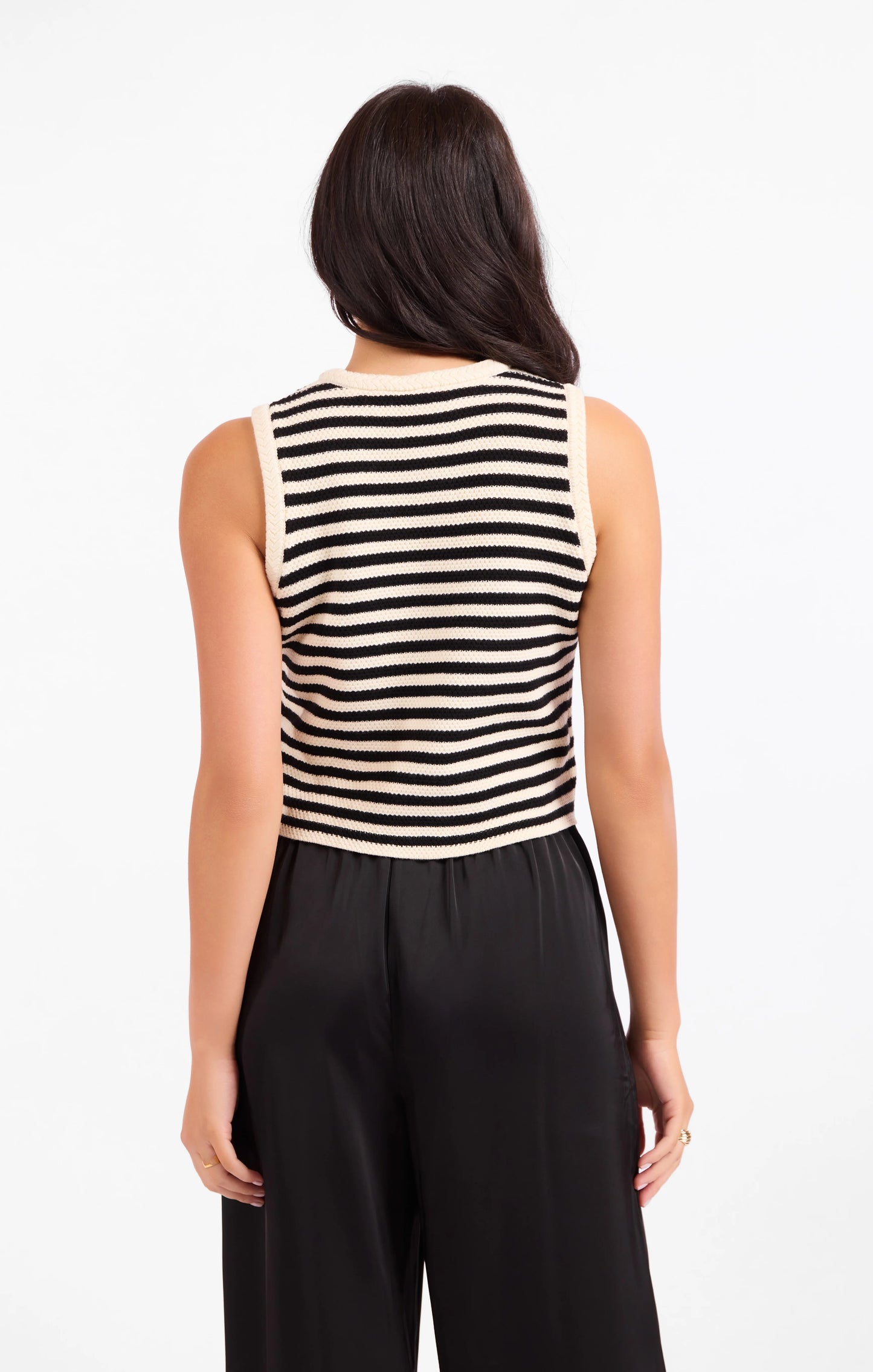 Manon Stripe Sweater Vest