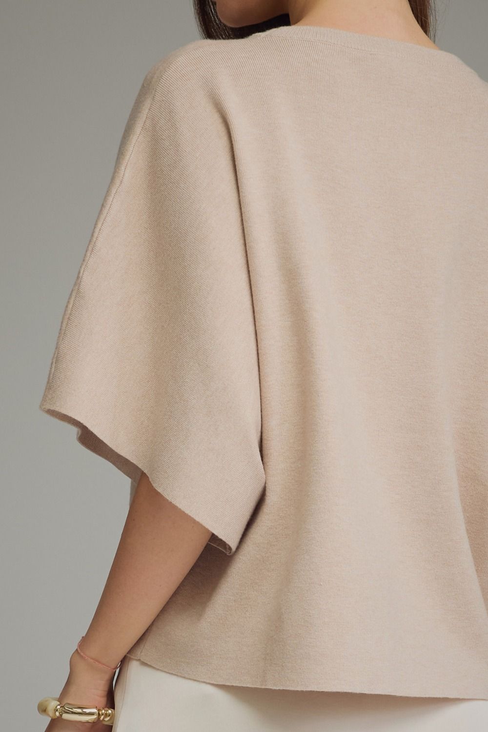 Nadia Sweater Top- Oatmeal