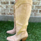 Classy Knee High Boots- Apricot