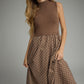 Polly Polka Dot Maxi- Brown