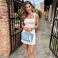 Venice Mini Tote- Light Blue