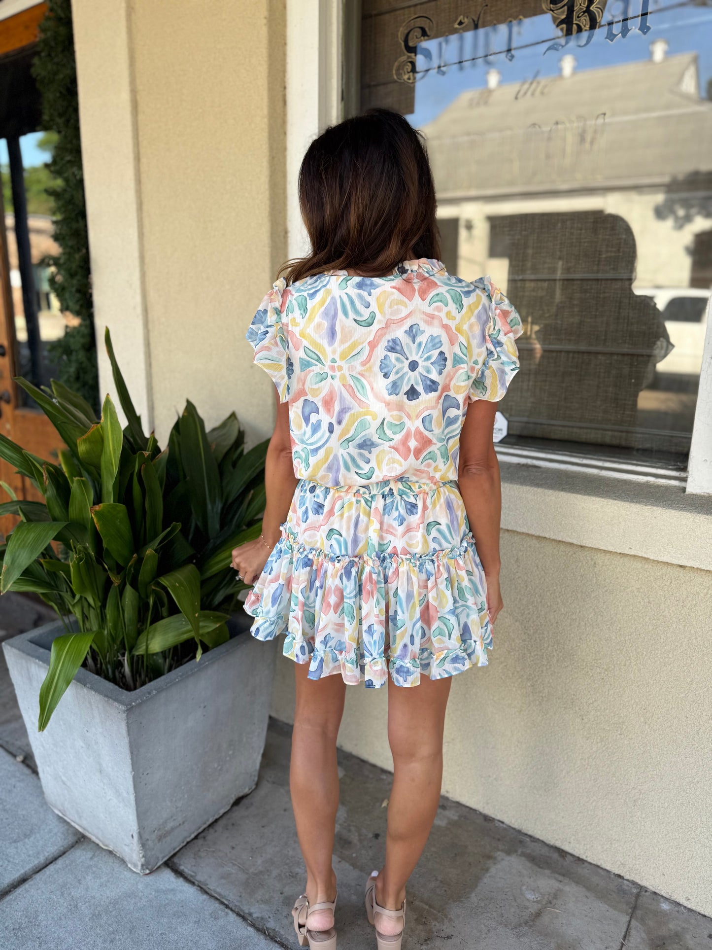 Monet Dress- Sunwashed Tile