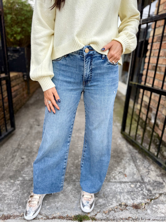 Meg (Regent) HR Wide Leg Denim