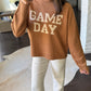 Match Game Day Sweater- Brown