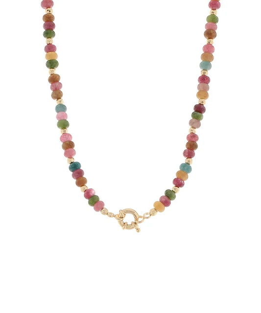 Remy Rondelle Resin Bead Necklace