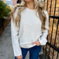 Z Supply Chill Mode Sweater- Pearl