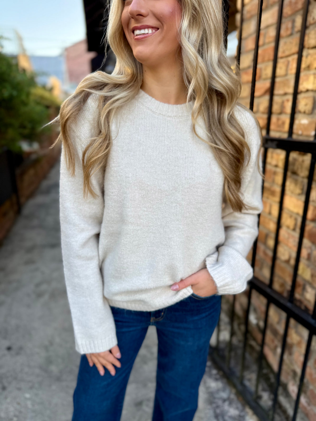 Z Supply Chill Mode Sweater- Pearl