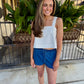 Z Supply Perfect Twill Short- Twilight Blue