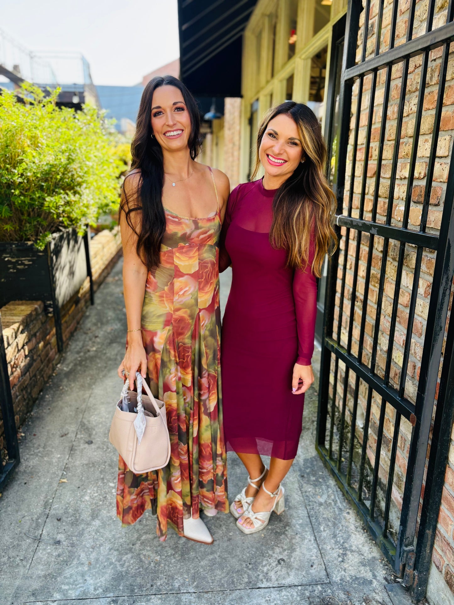 Heart Beats Godet Maxi Dress- Rose Petal