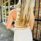 Tisha Striped Sweater Tank- Cream Multi