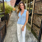 Sandy Halter Vest- Light Blue